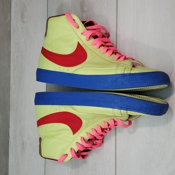 Nike Blazer Mens Mid Multicolor Hi Top Leather ID CW4649-993 Sneakers shoes sz 9 - Picture 8 of 12